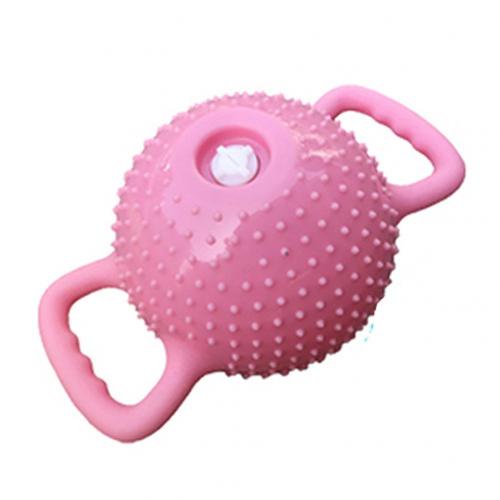 Bouilloire Portable à Double poignée réglable en PVC, outil de Massage corporel, haltère, entraînement des muscles des bras, Fitness, Yoga: Rose