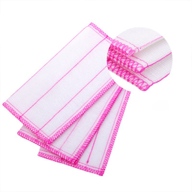3 stuks katoenen ultra-absorberende gaas vaatdoek olie-absorberende schoonmaakdoeken voor thuis keuken magische reinigingsmiddelvrije schuurspons