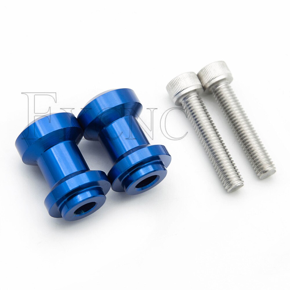 8Mm Voor Ktm Duke 690 1190 RC8 Super Duke 990R Cnc Motorfiets Achterbrug Swingarm Spoelen Stand Schroef Voor daytona 675 Street Triple: Blue