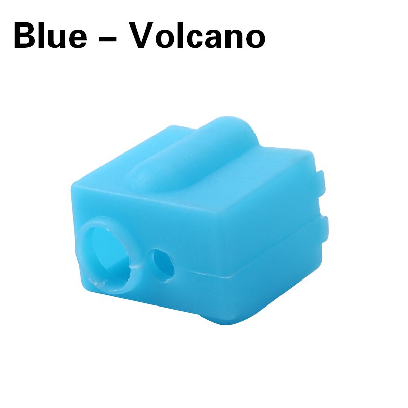Für V6/MK7 MK8 MK9/MK10/Volnaco Silikon Socken Heizung Block Hotend Protector Isolierung Abdeckung Für 3D drucker Heißer Ende Wärme Block: Blue- Volcano