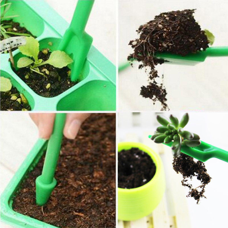 Mini juego de herramientas de jardinería, tablero de etiquetas, plantas de jardín de plástico, cultivo de plantas en macetas suculentas para el hogar, perforación, siembra, TMZ