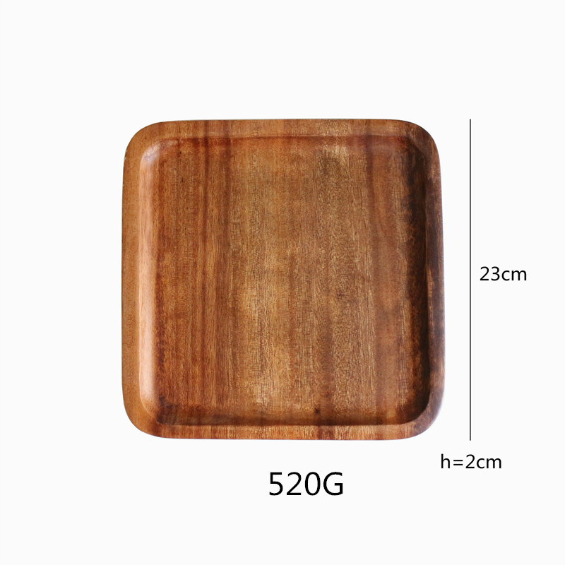 Tabla de corte de cocina cuadrada/rectangular/ovalada de madera entera, tabla para cortar carne, pan, fruta, tabla para cortar: 23x23CM