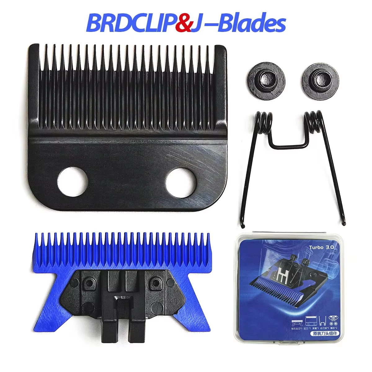 BRDCLIP-cortadora de pelo, cuchilla de repuesto, adaptación de recubrimiento DLC VGR V001 FA1C G28 Wahl Magic, herramienta de salón de barbería: Gris claro