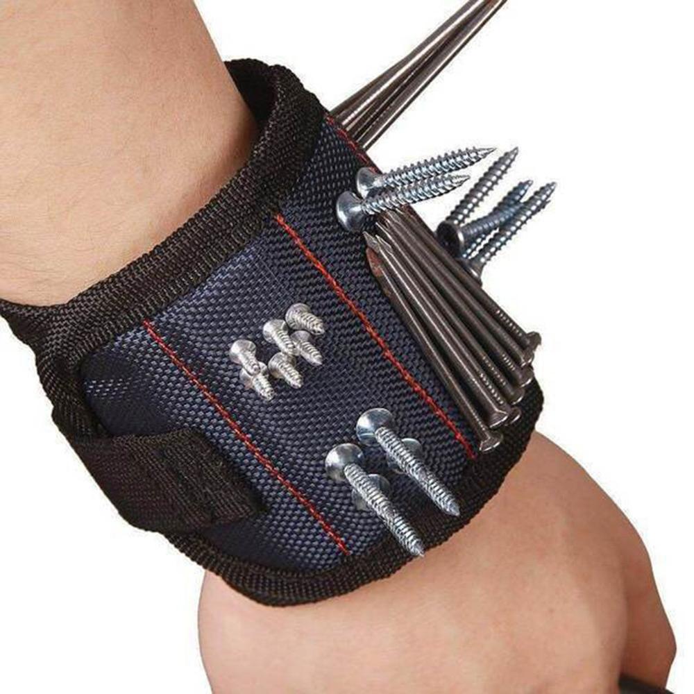 Three Row Magnetic Magnetic Wristband Kit Built-In 2Pcs Super Powerful Magnets Strong Magnets For Holding 1 Pcs