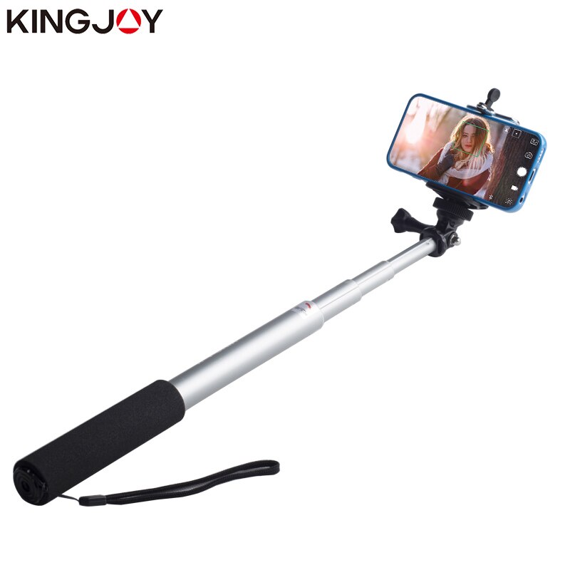 KINGJOY Official Selfie Stick Action Camera Tripod For Phone Monopod Smartphone Universal For Iphone Samsung Gopro Four Colors