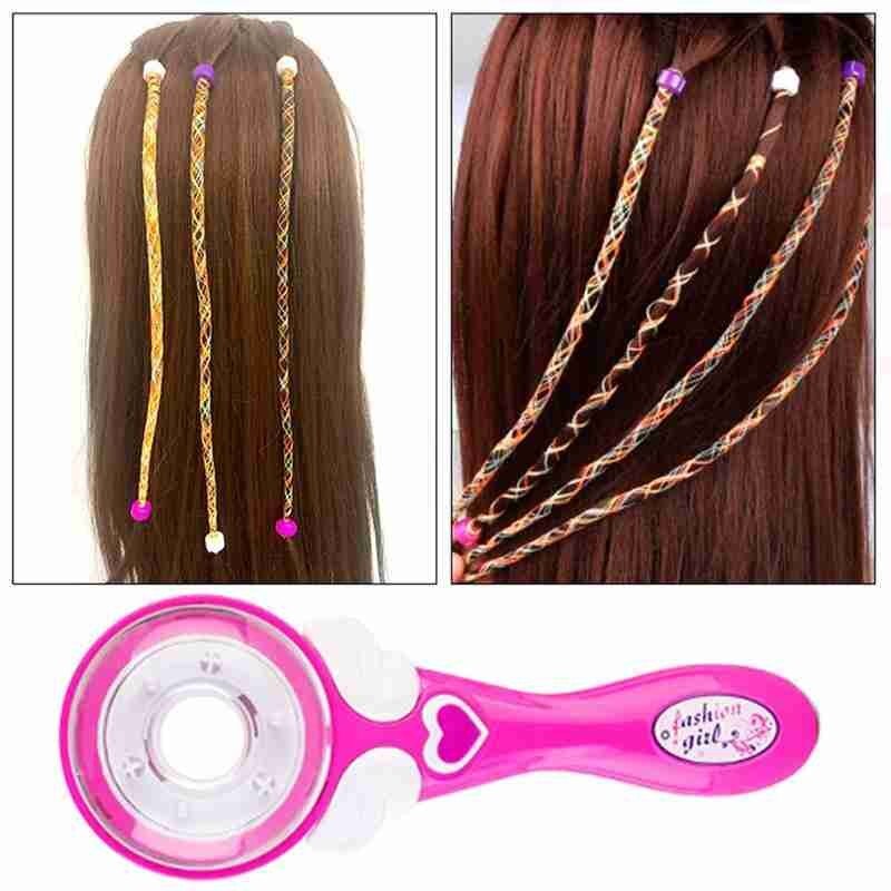 Automatische Haar Braider Diy Stijlvolle Vlechten Kapsel Tool Twist Braider Machine Haar Vlecht Weave Roller Speelgoed Voor Meisje