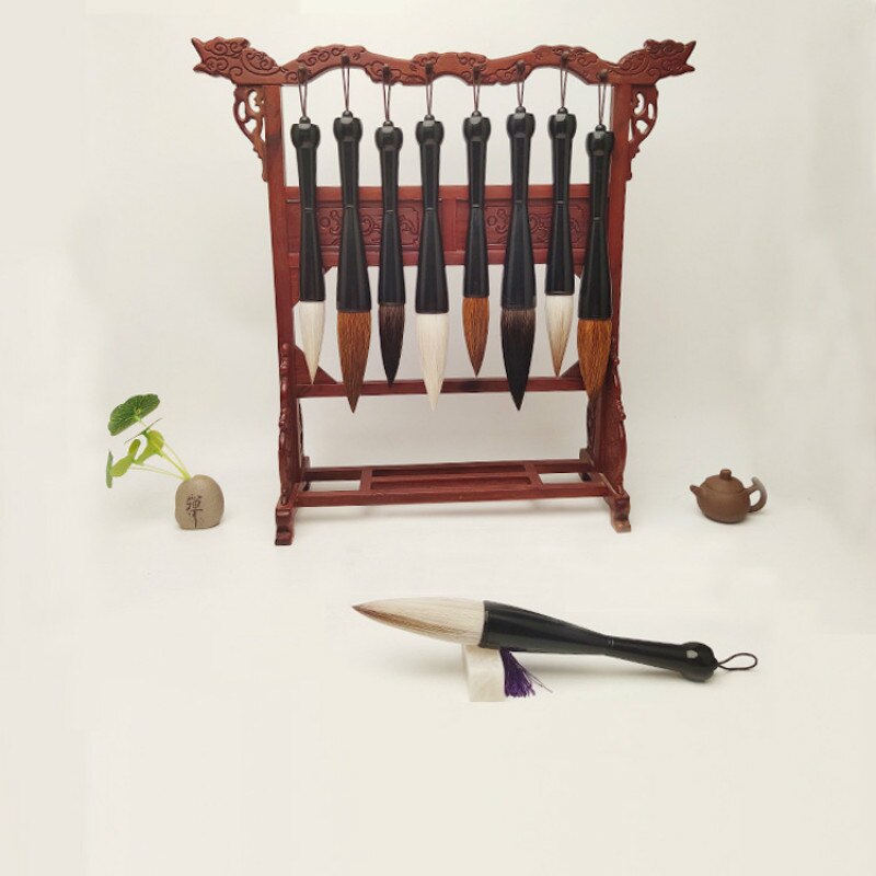 Caligrafia Chinesische Kalligraphie Pinsel Trichter-förmigen Bär Wolf Haar Pinsel Stift Frühling Couplet Malerei Schreibtafel Pinsel Tinta China