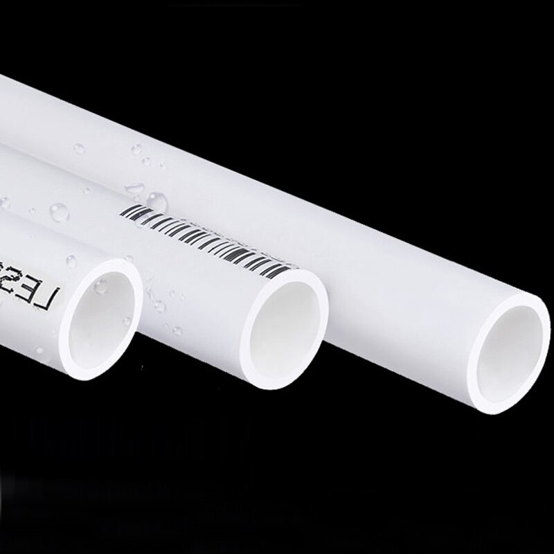2pcs 50cm OD 20~50mm White UPVC Pipe Hi Water Supply Pipe Irrigation Fish Tank PVC Pipe Aquarium Drainpipe Water Tube