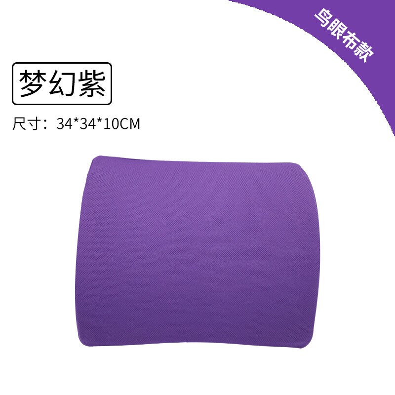 Bureau taille dos mémoire mousse Gel dossier taille oreiller voiture été siège taille dossier coussin voyage oreiller corps oreiller: Bird eye purple