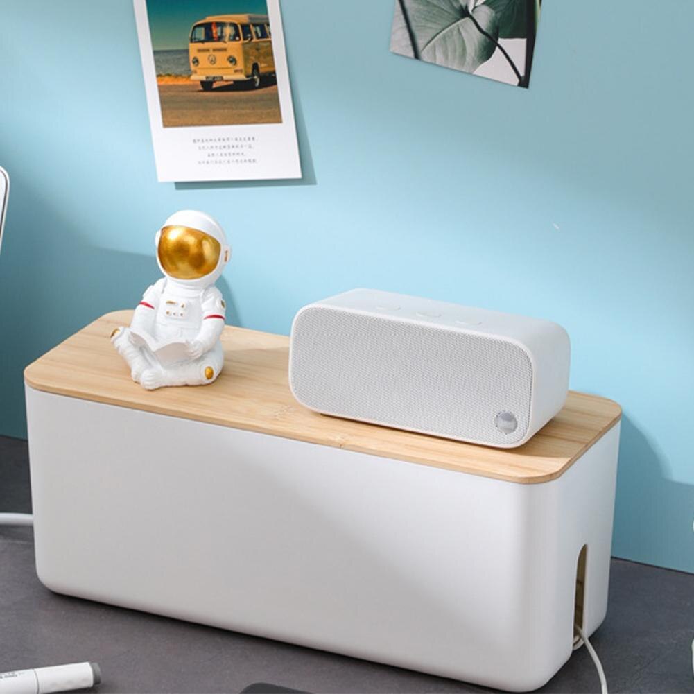 Cable Storage Box Power Strip Wire Case Anti Dust Charger Socket Organizer Wall-mounted Junction Box Storage Bin Wire Management