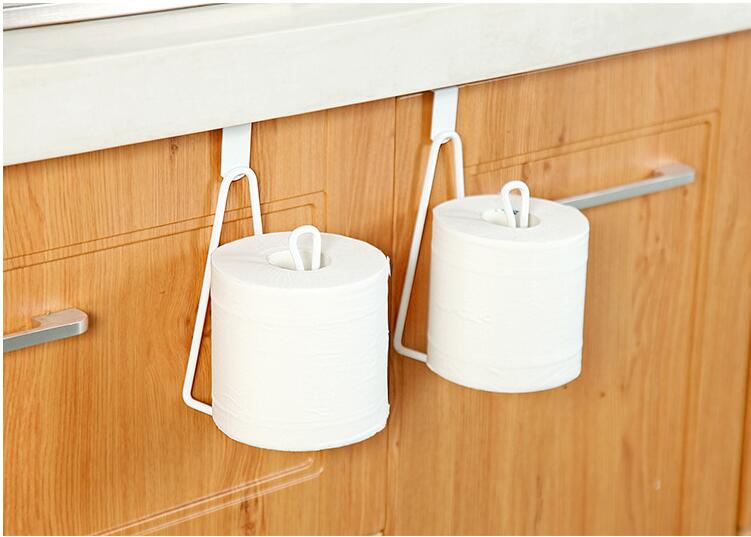 Portaherramientas de hierro con puerta trasera, toallitas de papel para Baño