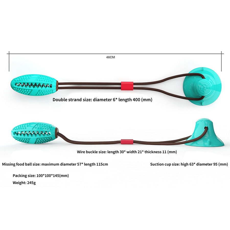 suction cup tug dog toy with Suction Cup Push Elastic Ropes Pet Tooth Cleaning Chewing Playing IQ Treat Puppy Cats Toys