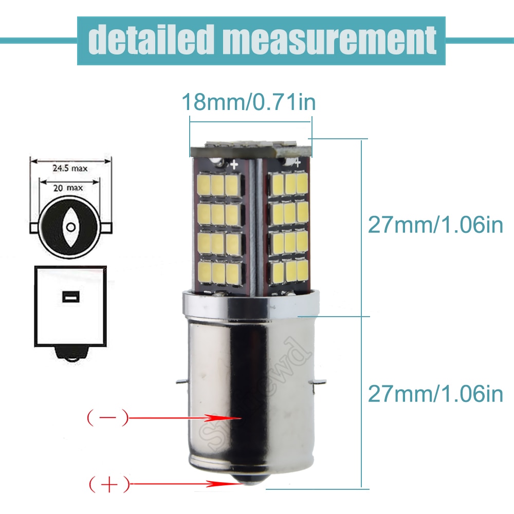 Paar LED Motorrad Scheinwerfer 2835 56SMD BA20S Auto Auto Rolle ATV Moped LED Kopf Glühbirne Weiß 6000K Gelb bernstein 6V 12V DC