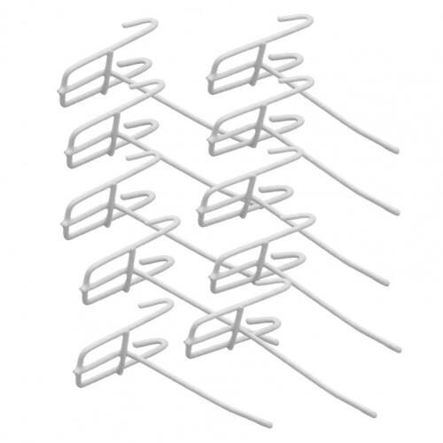 10Pcs Hooks Wear-resistant Removable Metal Stable Hangers Pictures Hanger Wall Storage Organizer for Home Storage: black