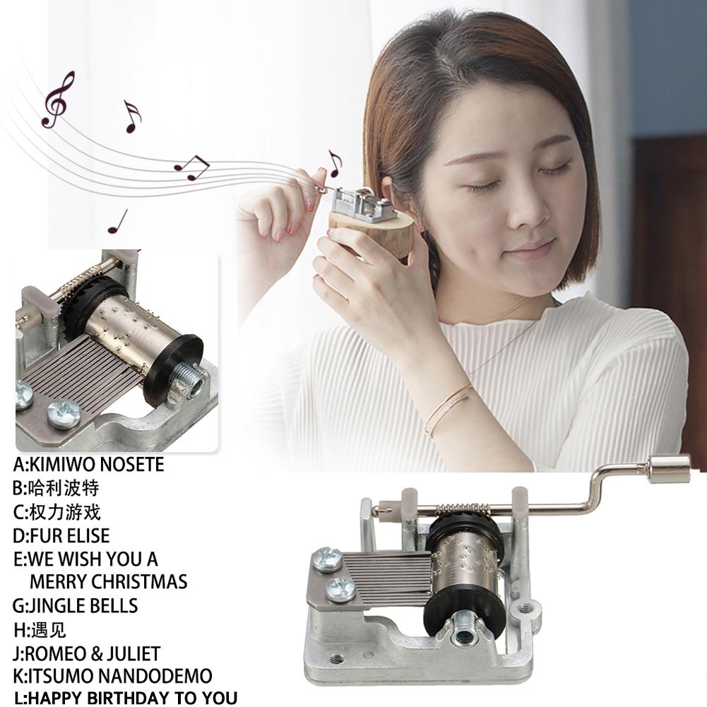 Muziekdoos Beweging - DIY Muziekdoos - Muziek Creëren - Hand Crank Mechanisme 15 X 7 X 3 Cm