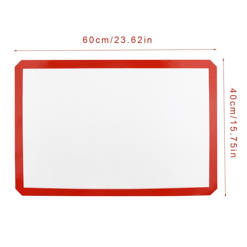 Silicone Baking Mat Non-Stick Mat Pad Kitchen Tools Baking Accessories Pizza Baking Tools For Cakes: 60x40