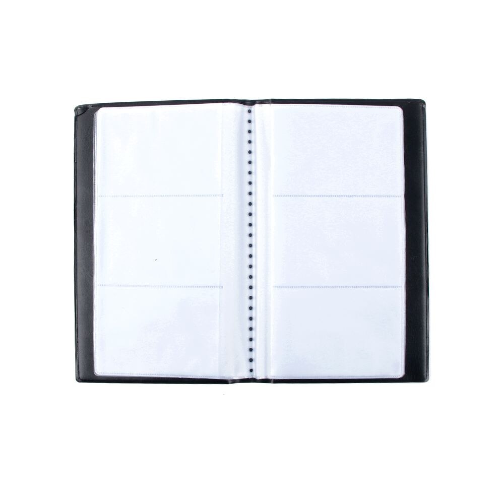 20 Pages/120 Sheets Cards Business Name ID Credit Card Holder Useful Card Case Book Case Organizer Black School Office