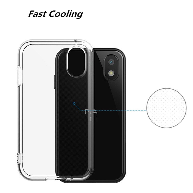 For Palm Phone PVG100 Case Transparent Frame Back Cover Clear Phone Bag Cases PVG 100 Temper Glass Protective Film