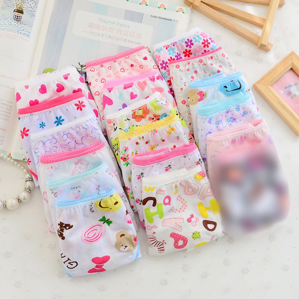 Paquete de 6 calzoncillos cortos de algodón para bebés y niños.