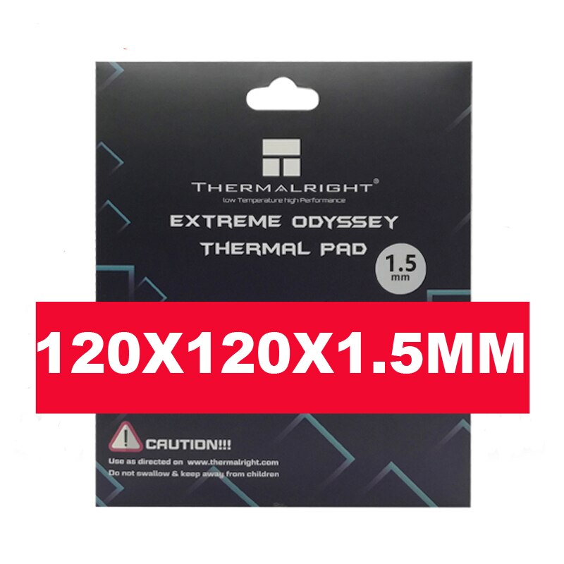 Thermalright Thermal pad 120X120mm 12.8 W/mK 0.5mm 1.0mm 1.5mm 2.0mm High Efficient thermal conductivity Original authentic: 120x120x1.5