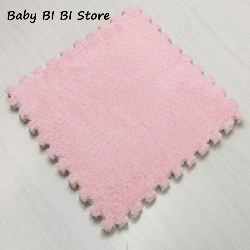 Colchoneta de goma EVA suave para Yoga, Fitness, puzle antideslizante, esterilla ecológica suave para gatear para niños: Rosa
