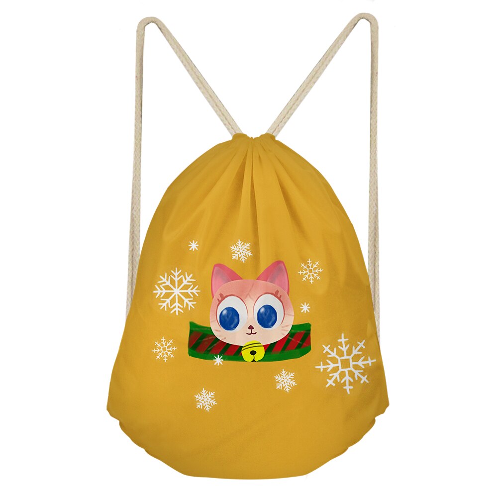 Kerstmis Kat Jaar Tasje Bag Voor Partij Decoratie Voor Eerste Verjaardag Meisje Party Kids Gunst Mochila niños: HS02027Z3