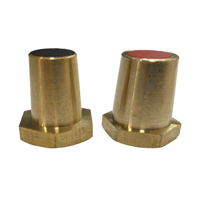 1Pair Battery Charging Side Post Positive Negative 8mm / 0.31Inch Female Brass Battery Cable Terminals: Default Title