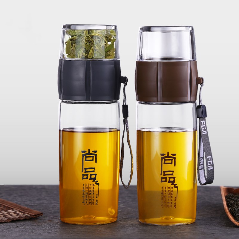 400ml plastik sport vandflaske te infusionsflaske bærbar kung fu tekande kinesisk te si til udendørs rejse gym fitness