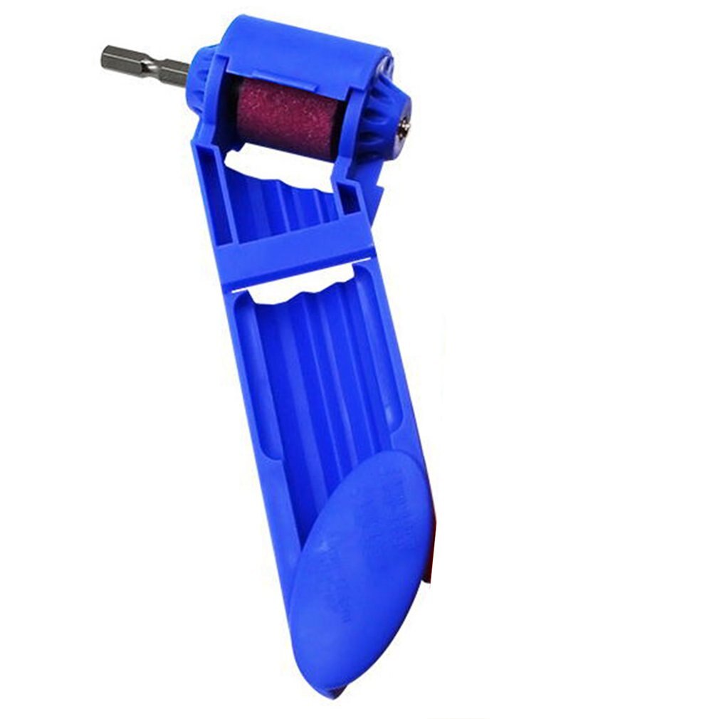 Bærbar slibebitssæt slibemaskine slibeskive elektrisk kniv spiralbor mini vinkelslibemaskine elværktøj: Blå
