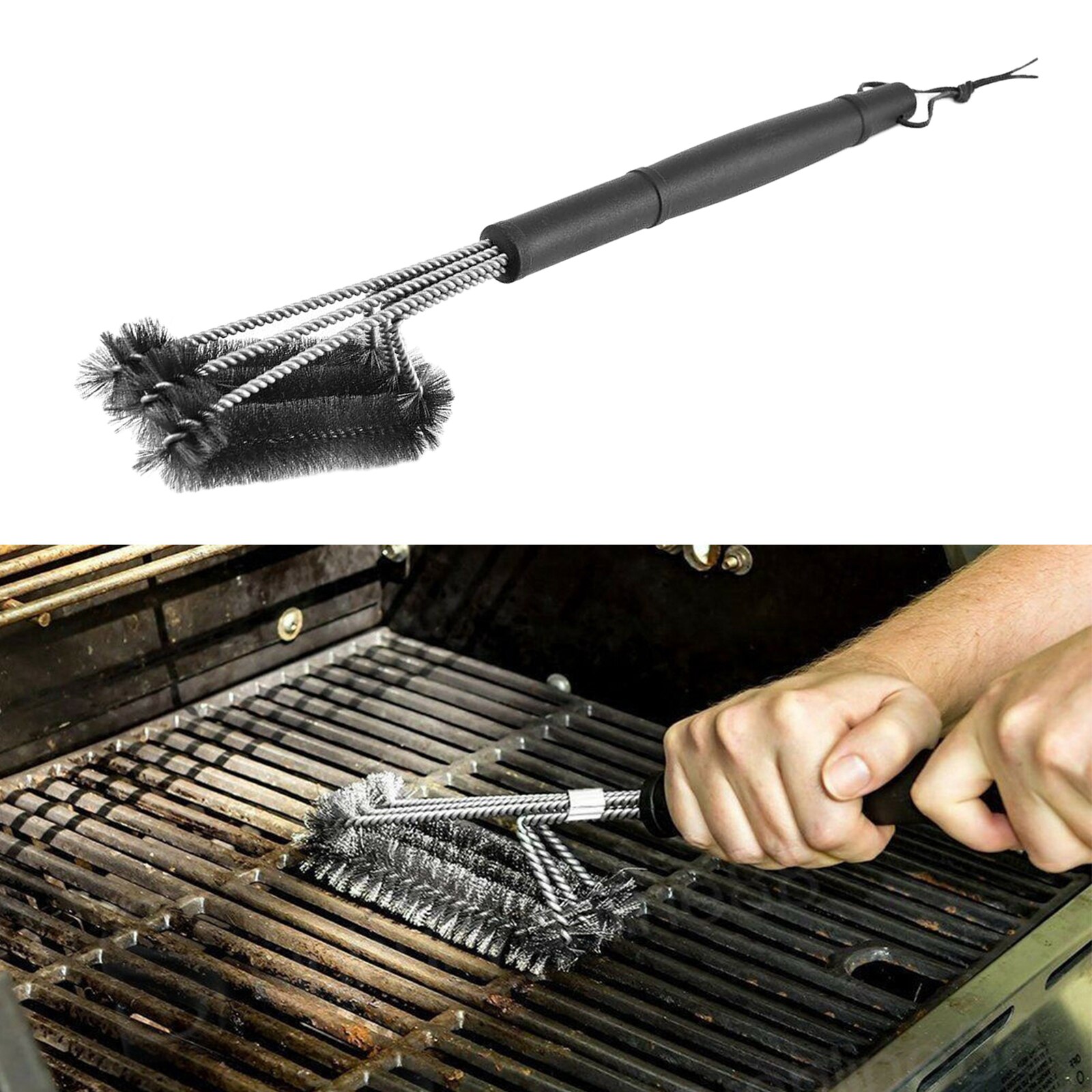 Bbq Grill Borstel Barbecue Rooster Cleaner Rvs Voor Rack Brander