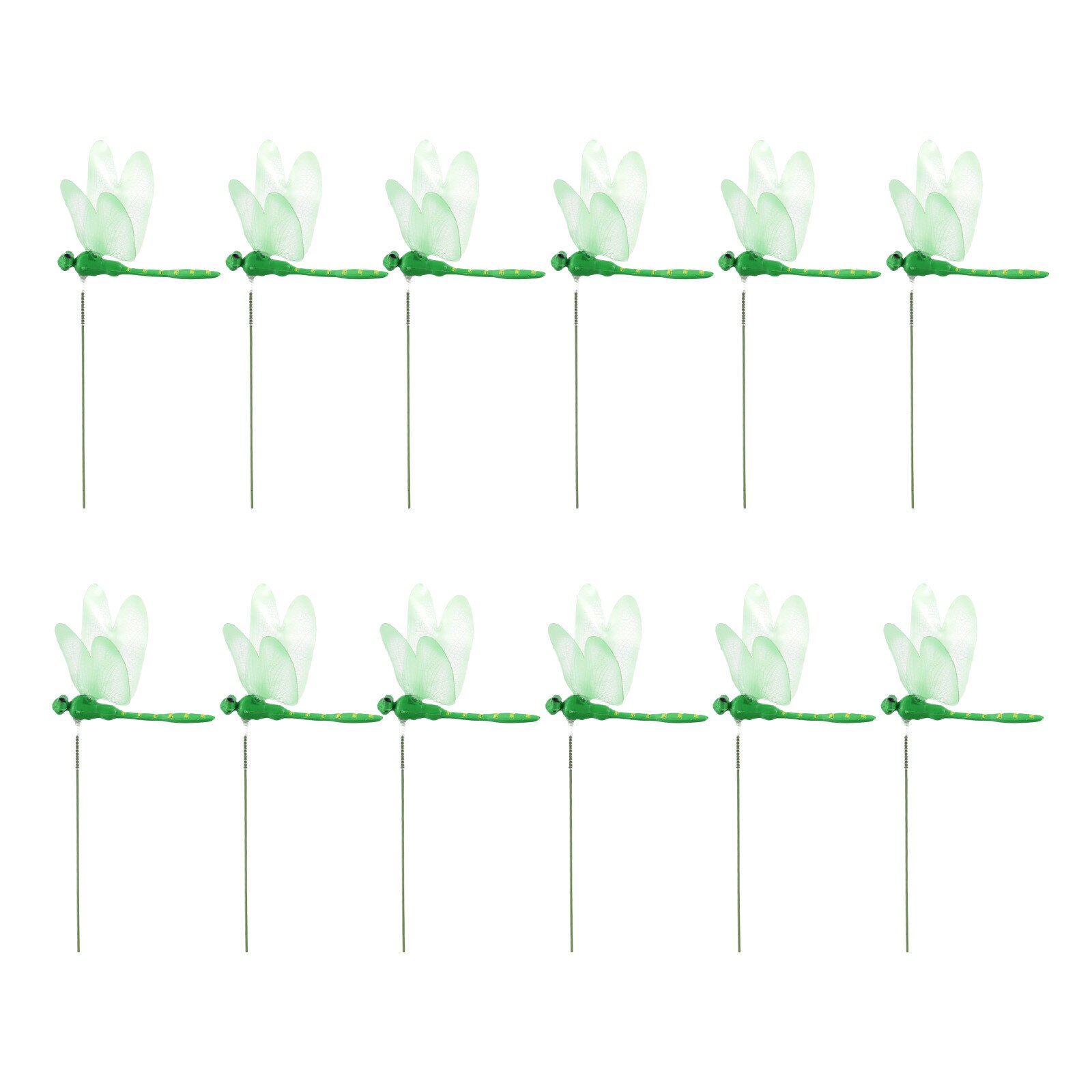 50 Libellules Magnétiques De Jardin – Décoration Extérieure, PVC Imperméable, Vibrent Avec Le Vent, 9 Cm - 5