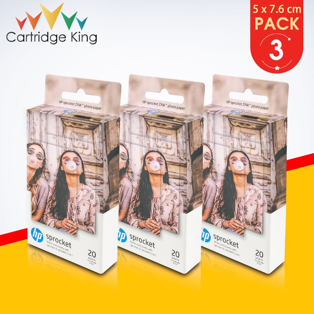 2x3" Compatible for HP Sprocket & Sprocket 2-in-1 for Mini Photographic Paper Pocket Photo Printer Zink Paste Photo Paper: 60 sheets