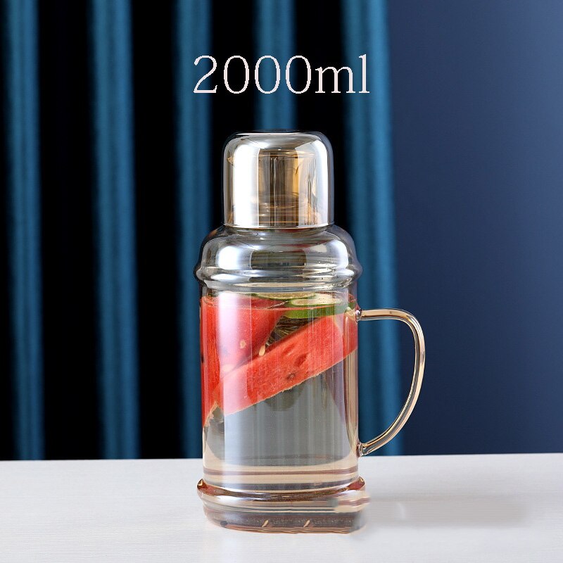 retro glasscold wasserkocher Bunte transparent große-kapazität Wärme-beständig glas wasserkocher Kann beheizt werden Haushalt täglichen bedarfs: 5