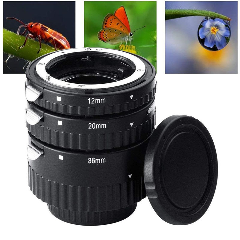 12 20 36Mm Adapter Ring Voor Nikon D3100 D3200 D5000 Alle Dslr Af AF-S Dx Camera Lens Focus Macro extension Tube Set