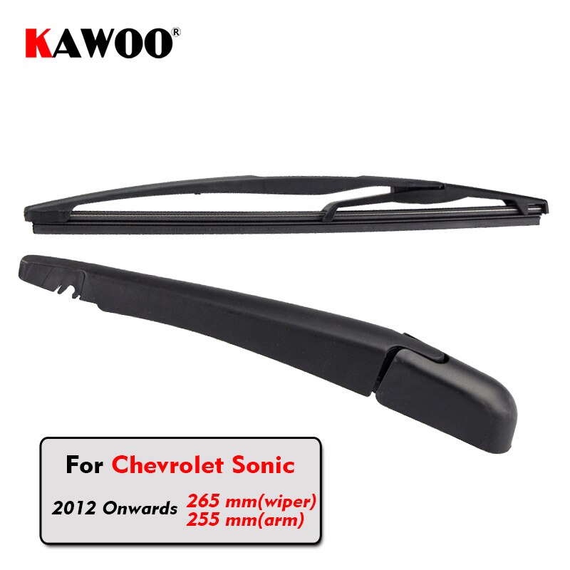 KAWOO Car Rear Wiper Blade Blades Back Window Wipers Arm For Chevrolet Sonic Hatchback Onwards) 265mm Windscreen Blade