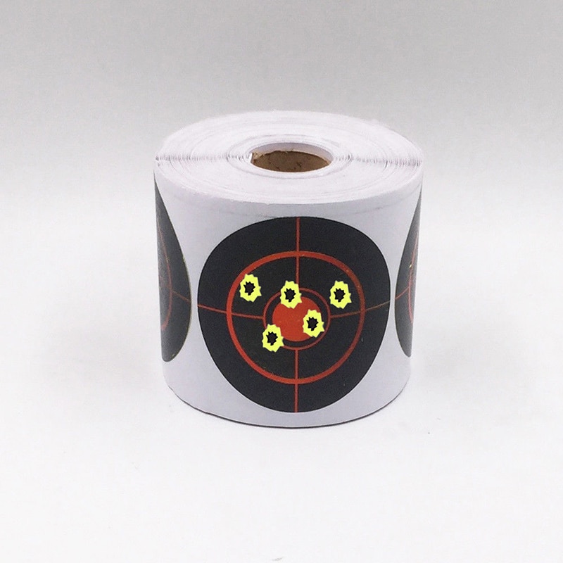 250 pcs/Roll Precieze Schieten Doelen Ploetert Reactieve Doel Sticker 7.5cm Diameter Adhesive Schieten Sticker