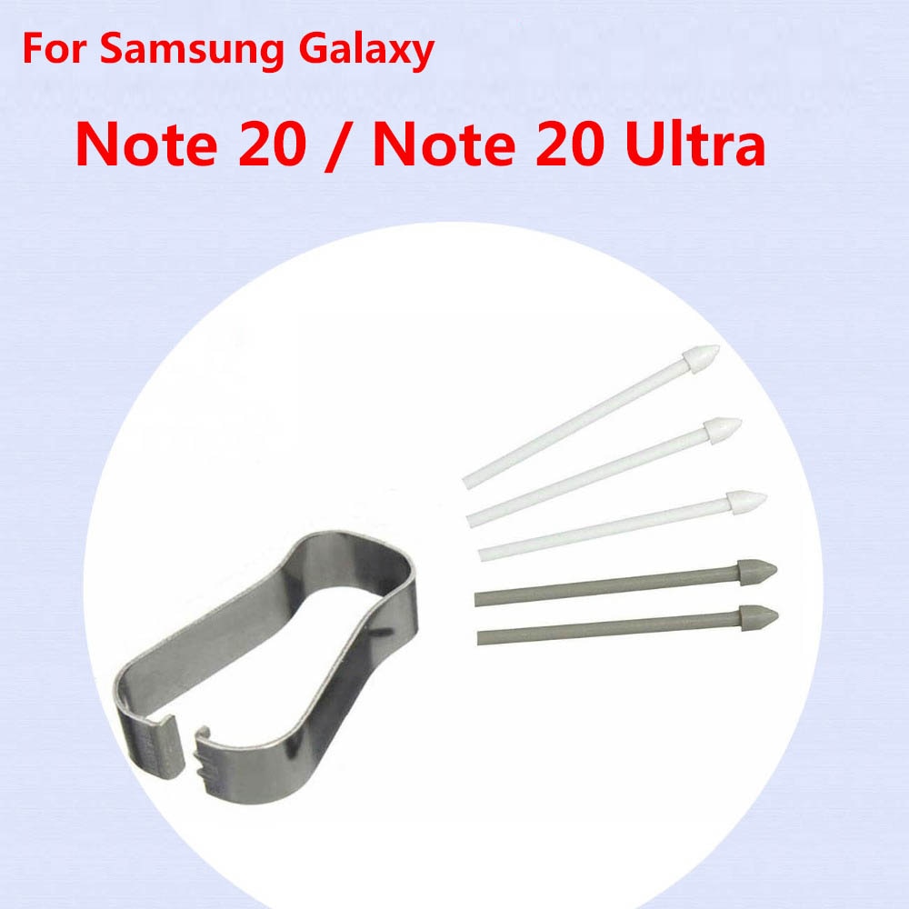 Stylus S Pen Tips Met Clip Nib Gereedschap Zachte Hoofd Duurzaam Plastic Voor Samsung Galaxy Note 20 Ultra Note 20 n980 N981 N986