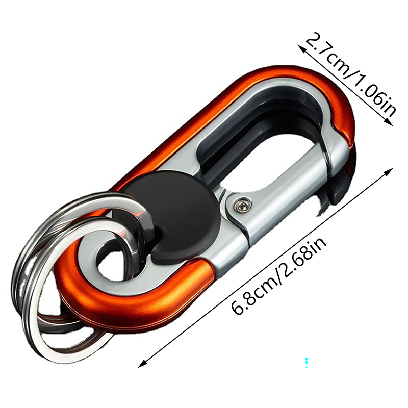 Chaveiro de carro criativo porta-chaves masculino moda acampamento escalada metal chaveiro estilo do carro auto chaveiro acessórios