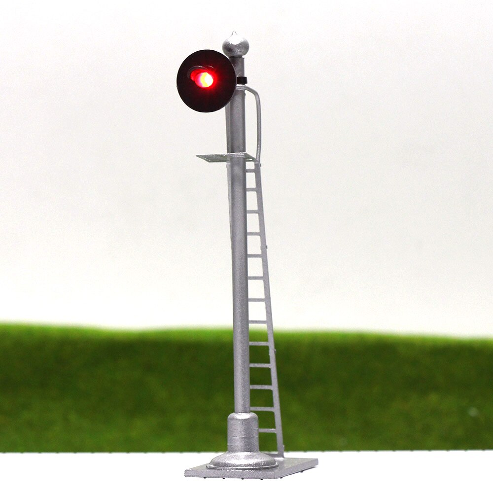 Jtd 873 3 stk model trafiklys singal model jernbanetog signaler 3- lys 2- lys blok signal 1:87 ho skala jernbanemodellering: Rød