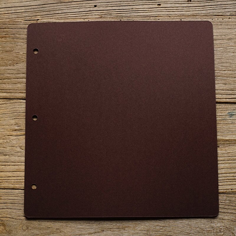 10pcs Inner Pages Loose-Leaf Graffiti Album Photo Hand-Painted DIY Photo Album Inner Page For Baby Children Wedding Lover Family: Coffee-Square