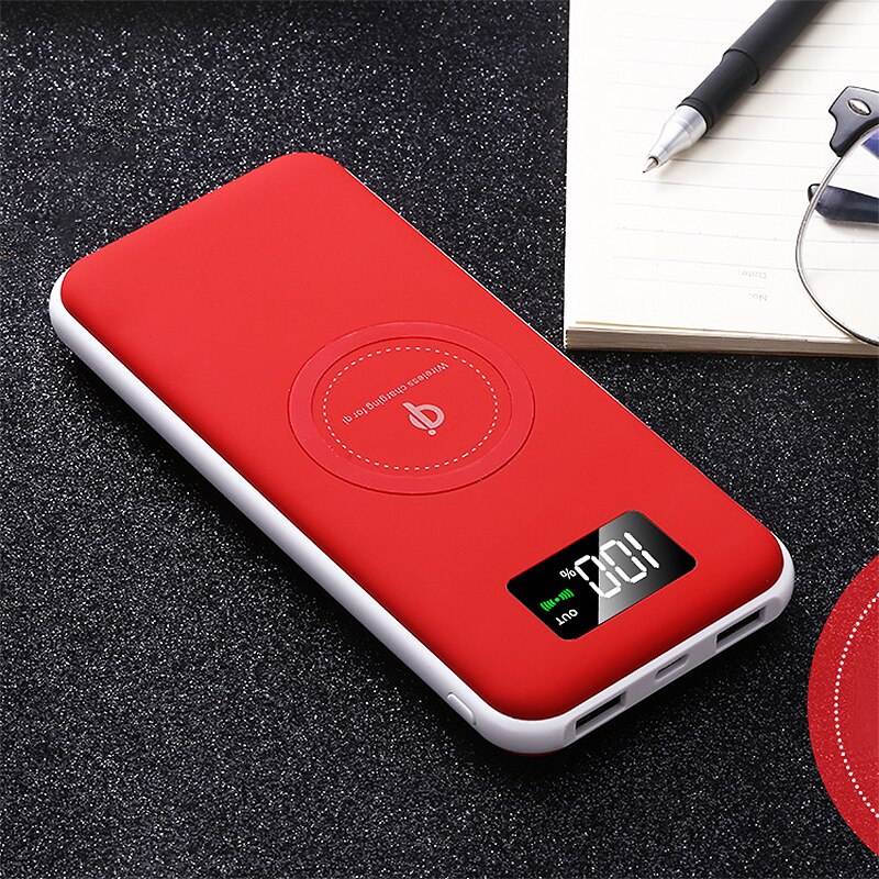 10000mAh QI Wireless Charger Power Bank For iPhone 11 pro Xiaomi Mi Poverbank External Battery Fast Wireless Charging Powerbank