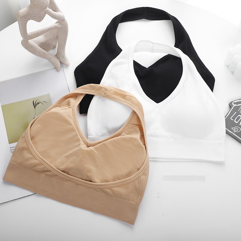 Breien Vest Halter Schoonheid Terug Zomer Streetwear Crop Top Vrouwen Tank Top Mouwloos Hemdje Vrouwen