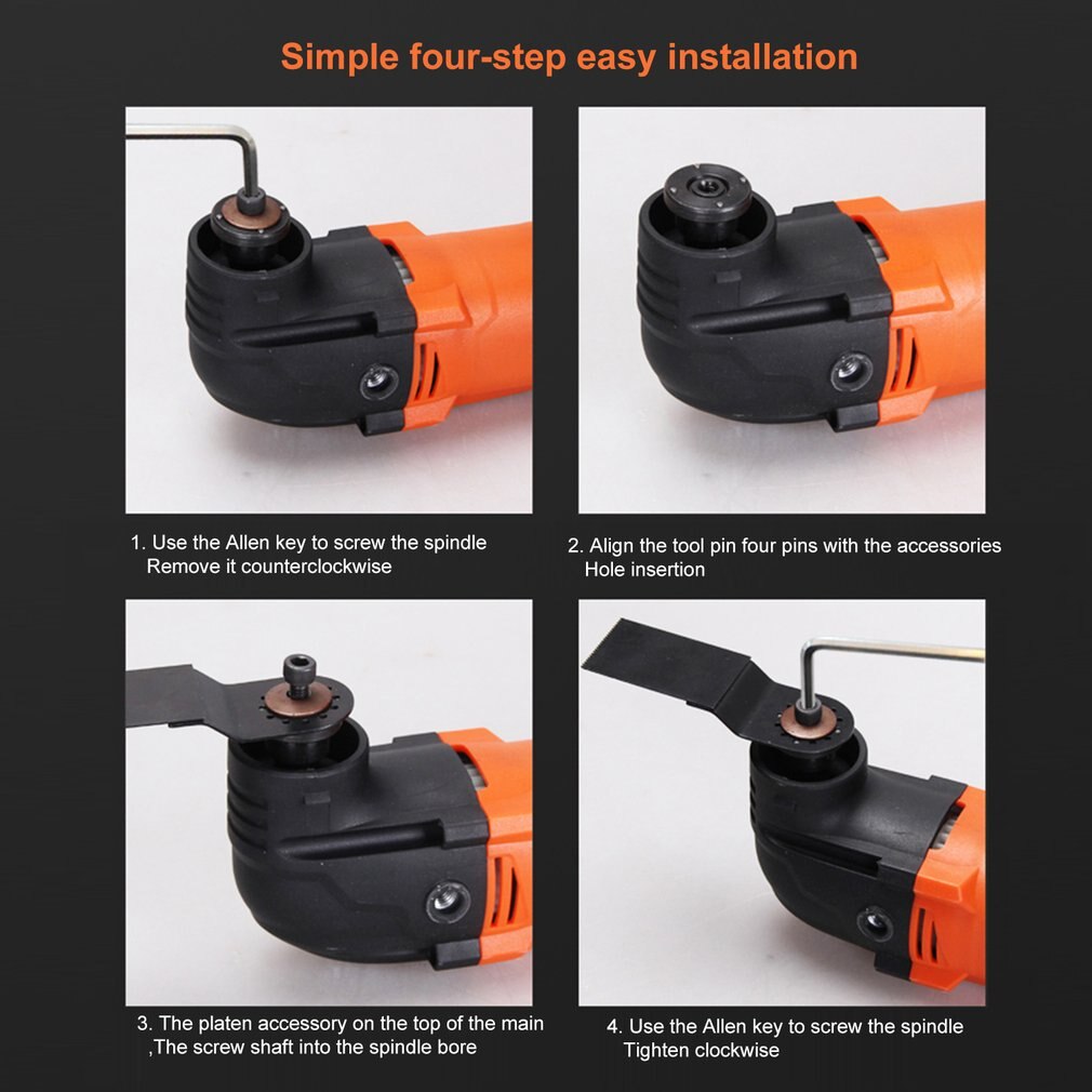 Electric Cutter Trimmer Multi-Function Woodworking Oscillating Tools Electric Saw Renovator Tool 350W Multimaster