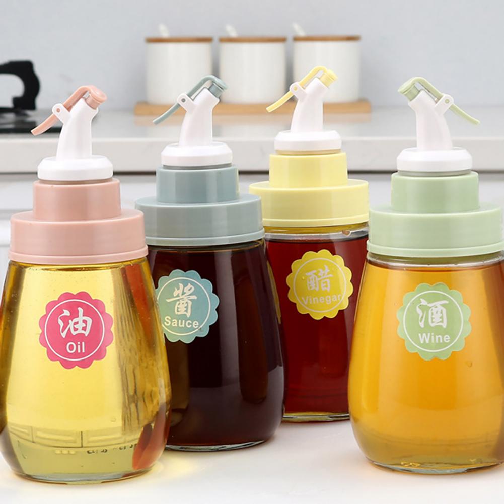 Oil Bottle Pourer Durable Leak-proof Flip Top Olive Oil Dispenser Kitchen Tools Gadget Bar Accessories