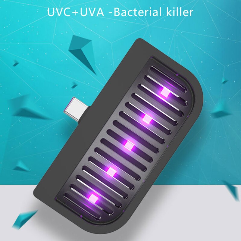 Portable UV Disinfection Lamp For Phone Household Ultraviolet Lamps UVC Germicidal Light Sterilizing Lights Kitchen Tools Cocina