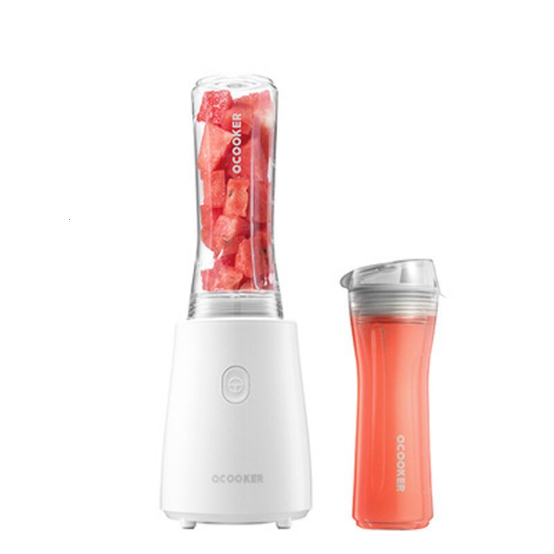 Xiaomi mijia ocooker bærbar juicer rustfrit stål frugt grøntsag mini madlavning appelsinjuice maskine blender foodprocessor: Hvid