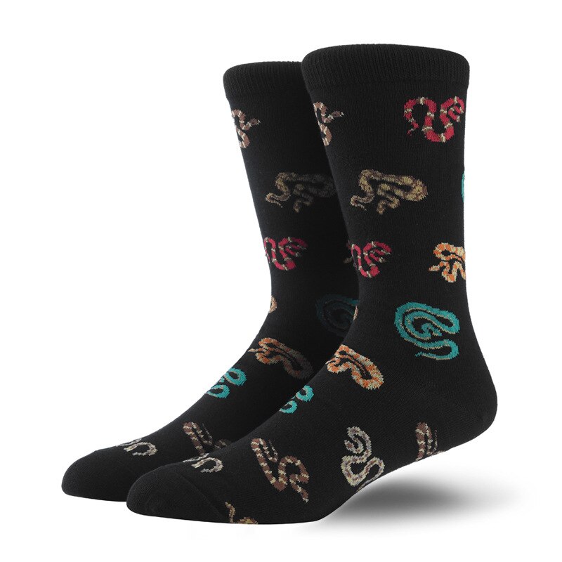 Dress Socks for Men Colorful Funny Crazy Novelty Fun Dress Socks Pack Bonangel Cool Pattern Crew Socks for Men: 1