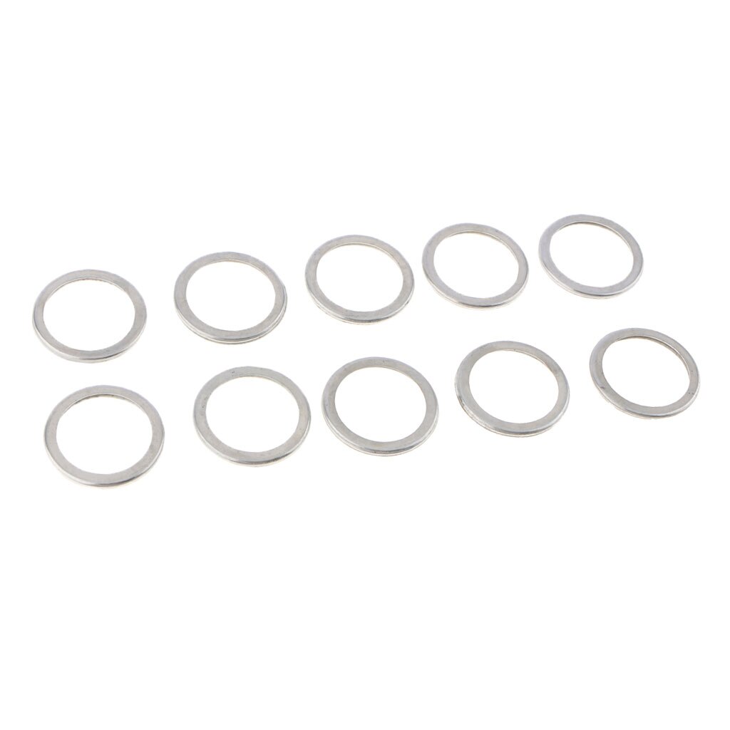 10Pcs Aluminum Drain Plug Washer Compatible Dia 20mm for Subaru