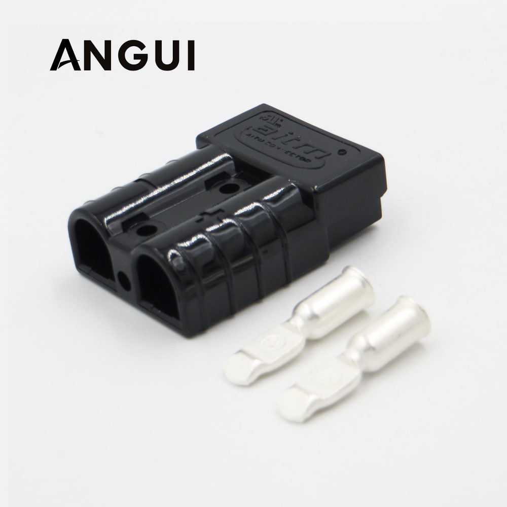 T handle SH50 plug connector 50 amp dual pole battery 50A 600V 2 bolts and 2 nuts hand: 50 Plug