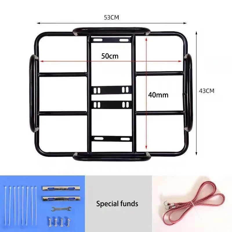 Bastidores traseros para bicicleta de montaña y carretera, portaequipajes Universal para bicicleta, portaequipajes para turismo, portaequipajes para bicicleta con guardabarros, estante de para llevar: Negro